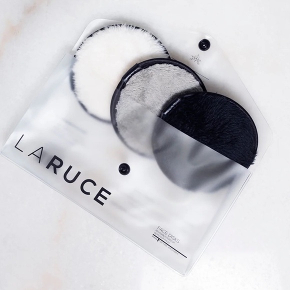 LARUCE Face Disks Reusable Makeup Remover Pads Set of 3 in Case *BNIP - Picture 8 of 13